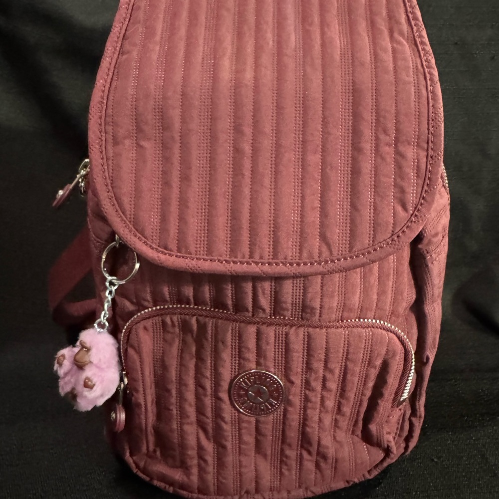 Mint Condition Kipling Maroon Backpack - image 1